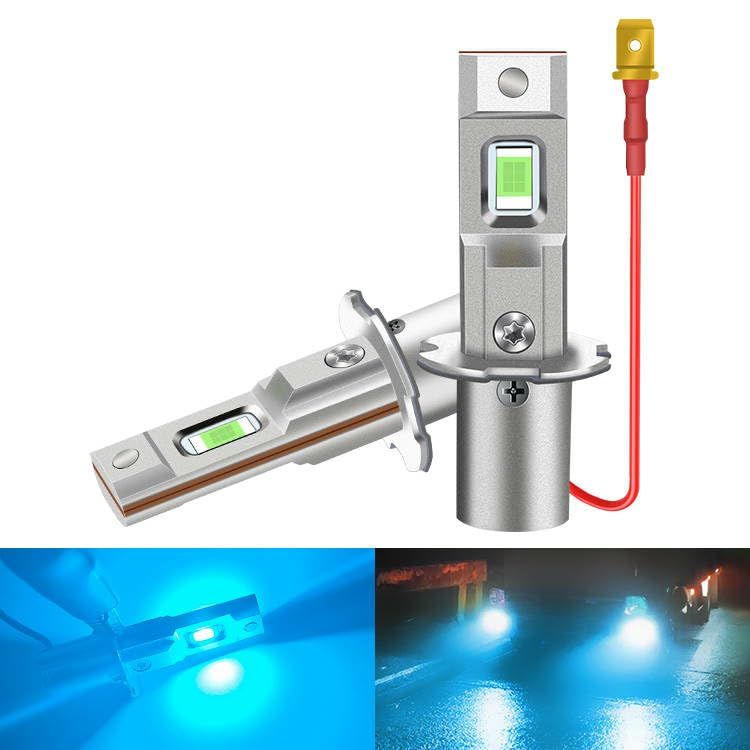 ライト フォグ (10V~60V) バルブ ～トラック 普通車 兼用 24V 12V (アイスブルー) フォグランプ LED H3 最新改良型 スーパーブライト