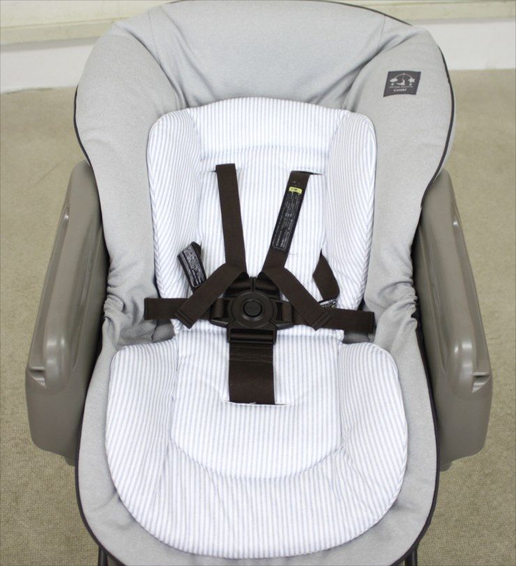 美品 ベビーステーション ヒッコリーグレー 2021モデル 手動 新生児OK  