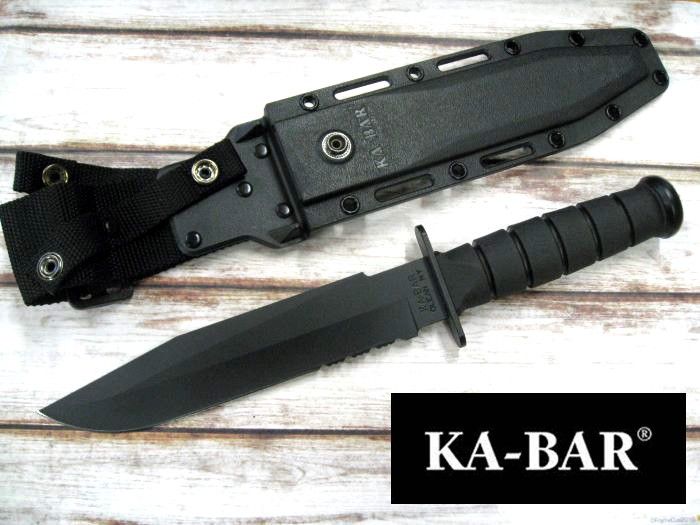 【お買い得，大得価】 ●● ケーバー 1271  ファイター ハンティングナイフ ブラック コンビ刃 KA-BAR 【日本正規品】 (サバゲー) その他