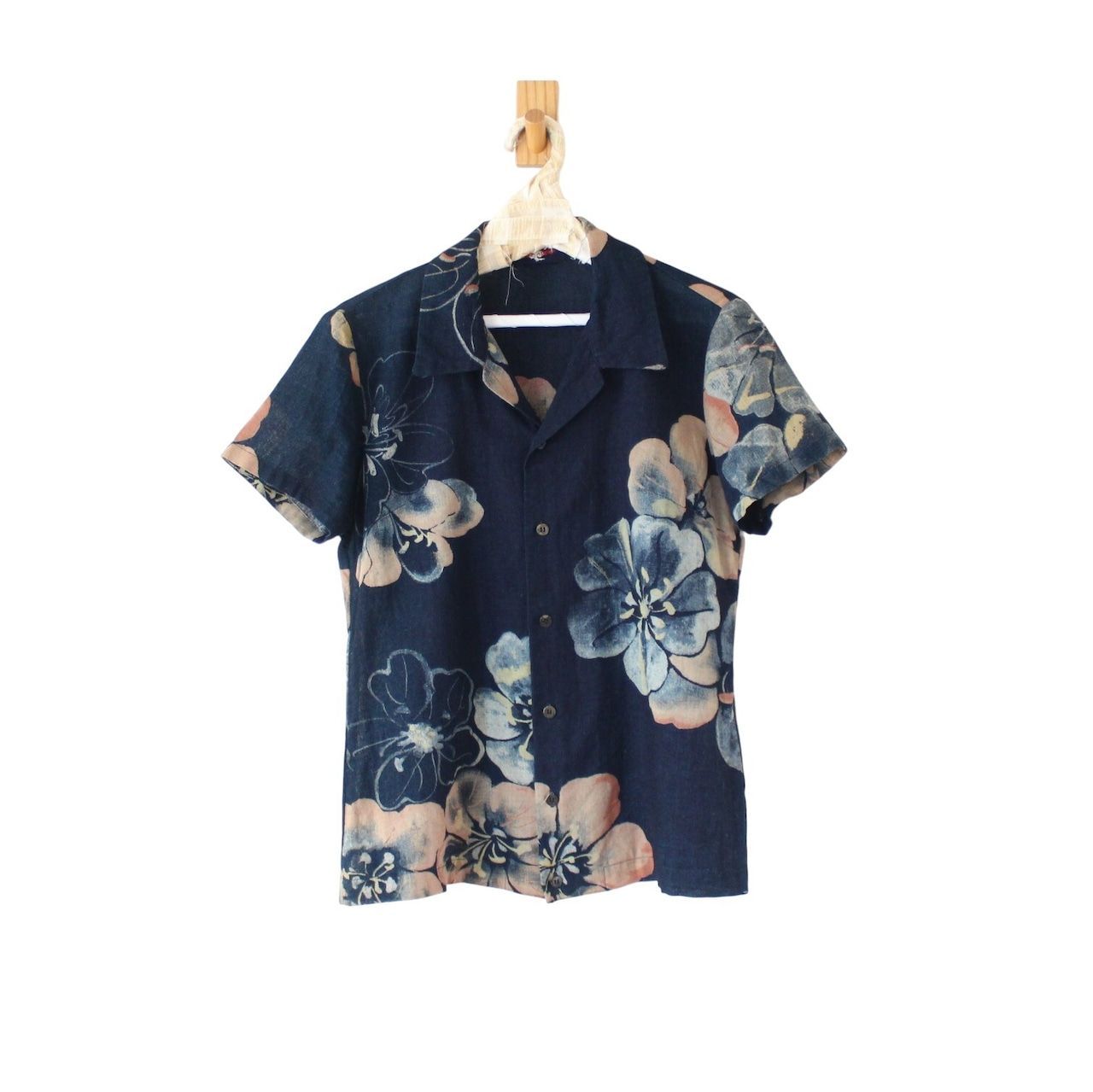 Pal'las Palace パラスパレス メンズ シャツ 花柄 インディゴ