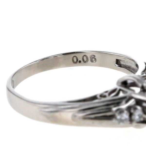 Pt900 プラチナ リング ルビー 0.30ct ダイヤモンド 0.06ct Pt900 プラチナ リング ルビー 0.30ct ダイヤモンド 0.06ct