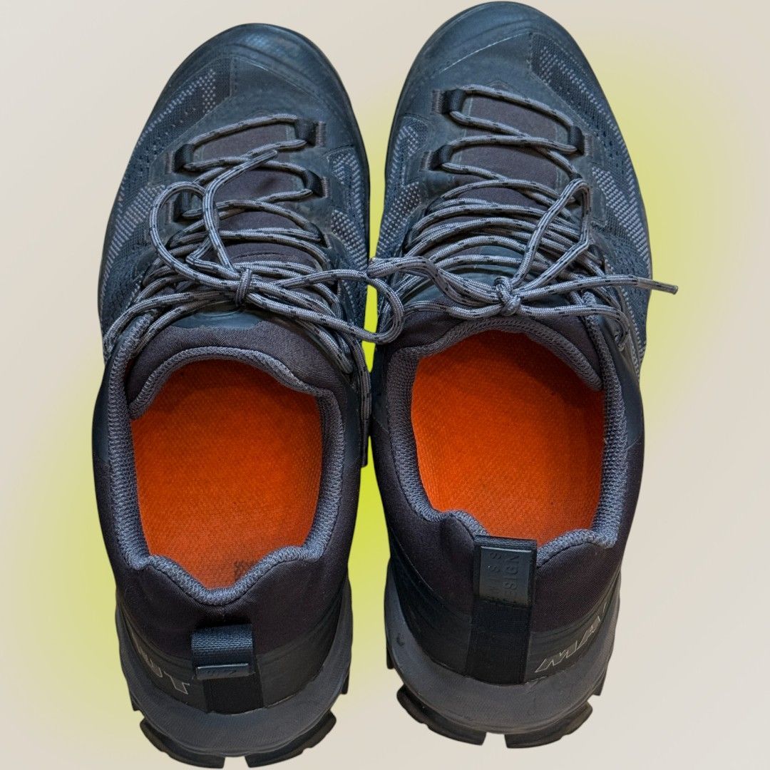 マムート MAMMUT デュカンスケール Ducan Scale Low GTX ゴアテックス トレッキングシューズ ブラック×オレンジ 26.5cm メンズ 状態A