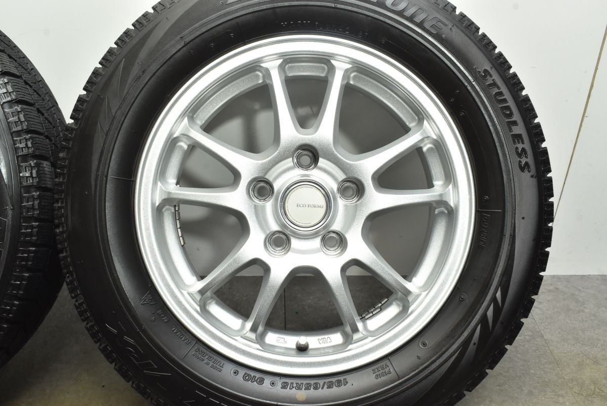 エコフォルム‼️15㌅ヴォクシー‼️ノア‼️美品‼️5穴 ノア ヴォクシーなどに】エコフォルム 15in 6J +45 PCD114.3