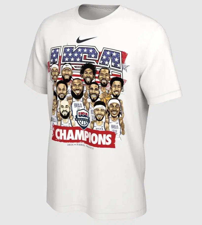 NIKE ナイキ パリ オリンピック アメリカ バスケットボール 韓国国家代表 WINNER 優勝 Tシャツ