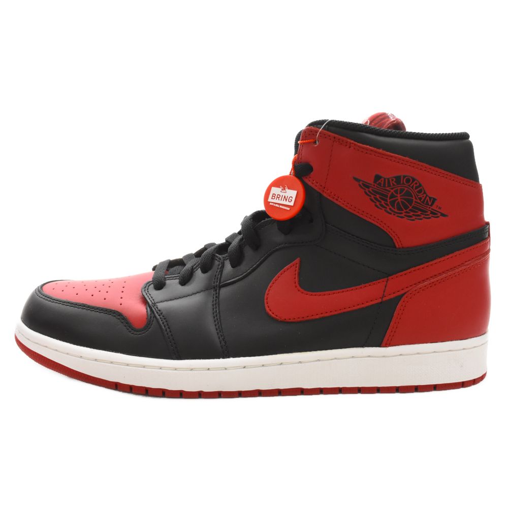 NIKE (ナイキ) 2013年製 AIR JORDAN 1 RETRO HIGH OG BRED エアジョーダン1 レトロ ハイ OG ブレッド ハイカットスニーカー ブラック/レッド US14/32.0cm 555088-023