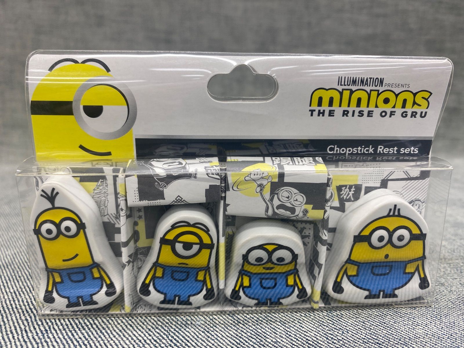 AL AY25100947 ミニオンズ 中華食器セット 箸置き スープ碗 ギョーザ皿 チャーハン皿 ラーメンどんぶり