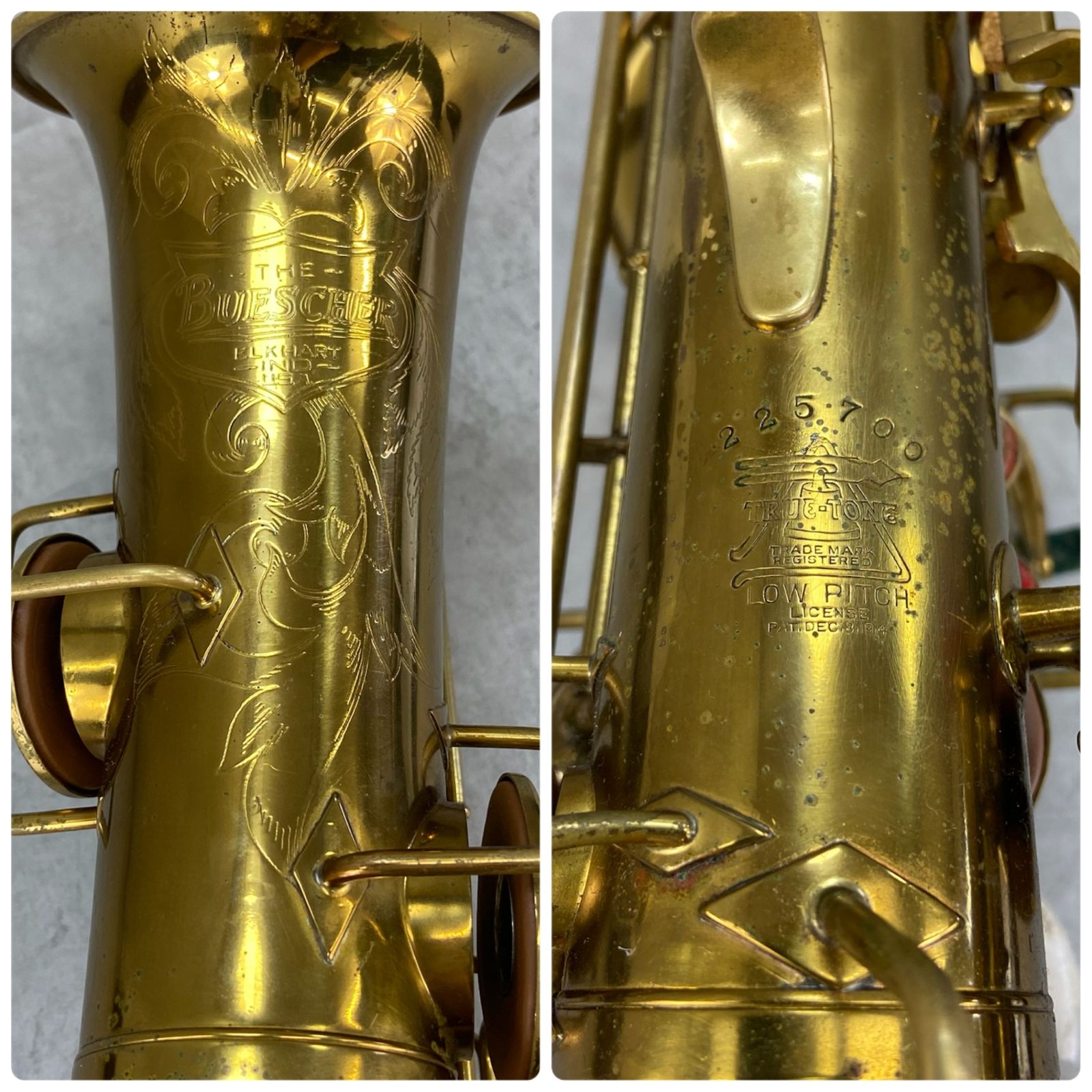 BUESCHR　ビンテージ　アルトサックス　TRUE TONE　22万番台 BUESCHR ビンテージ アルトサックス TRUE TONE 22万番台