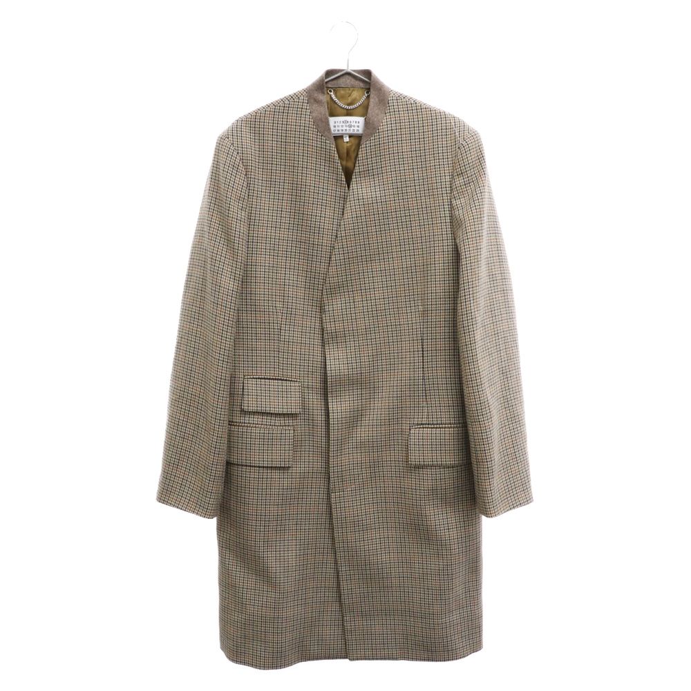 H＆M Maison Martin Margielaノーカラー コート ベージュ MAISON MARGIELA | ライトコート ベージュ レディース | YOOX
