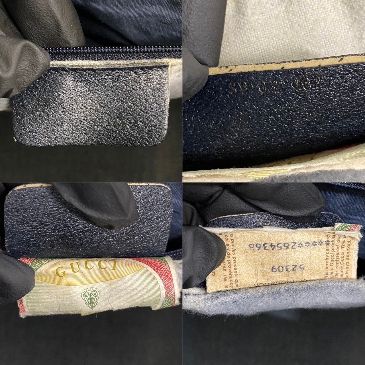 極 美品 GUCCI グッチ オールドグッチ ヴィンテージ シェリーライン GG 