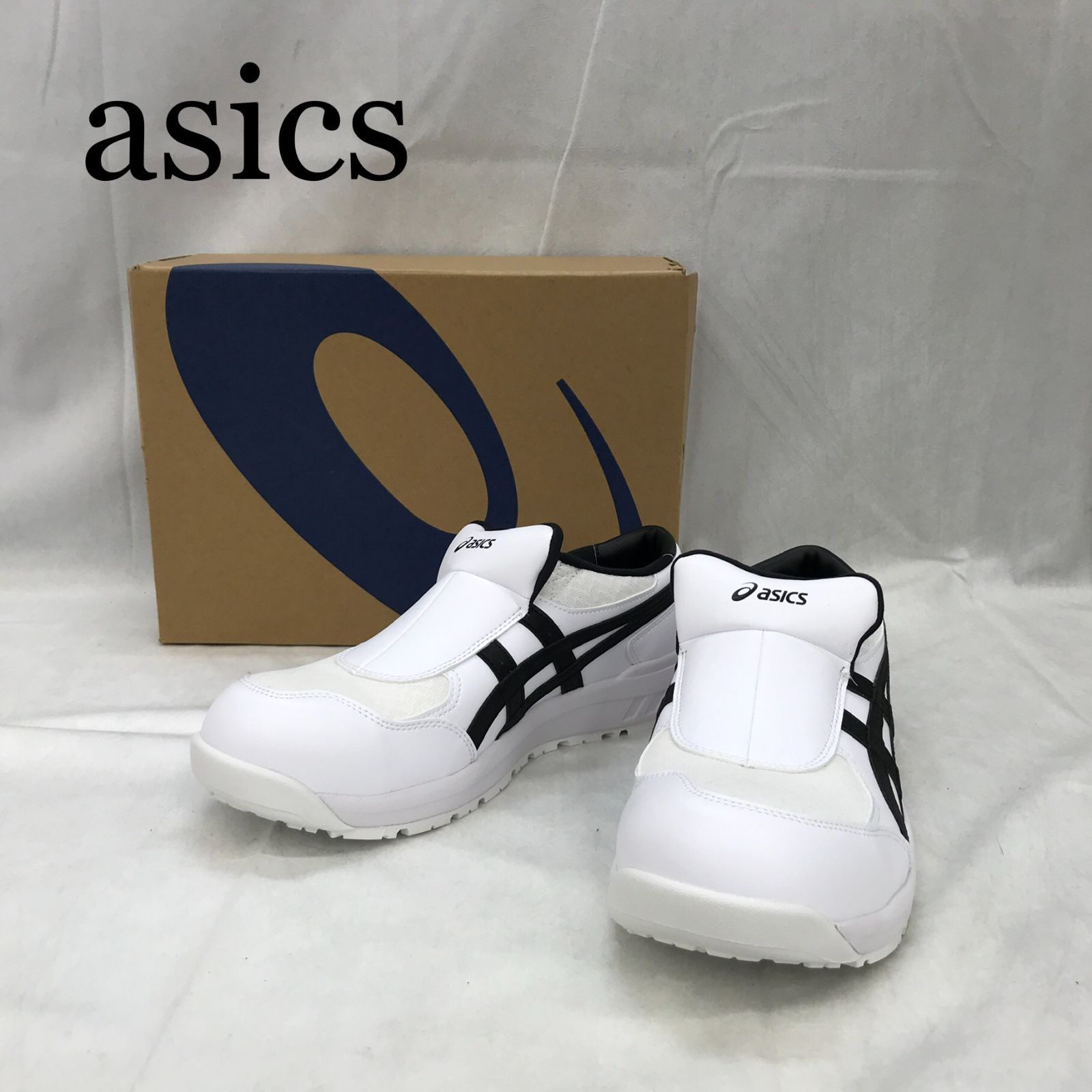 asics スリッポン安全靴 ホワイト/ブラック　1273A031 アシックス【asics】 WINJOB CP211 SLIP-ON - たまゆら公式通販