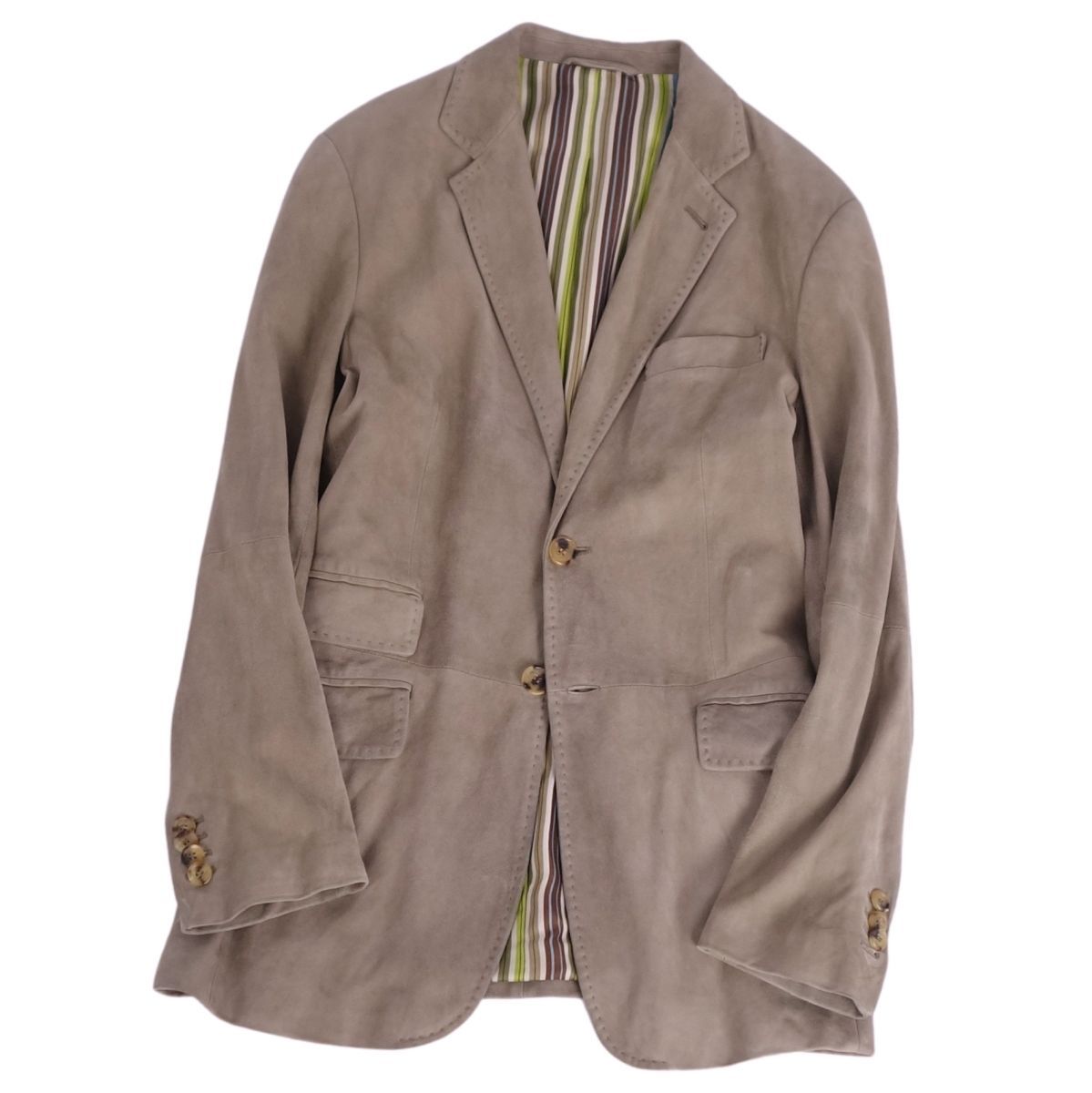 エトロ ETRO ジャケット テーラード ゴートスキン スウェード レザー