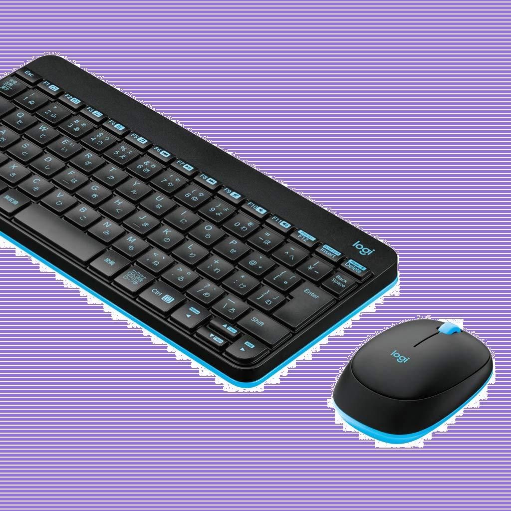 logicool MK240 NANO ワイヤレス 円く キーボードマウスセット