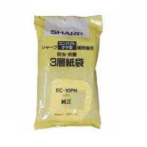 数量 EC-10PN タテ型掃除機用交換紙パック 抗菌3層|10枚入 シャープ
