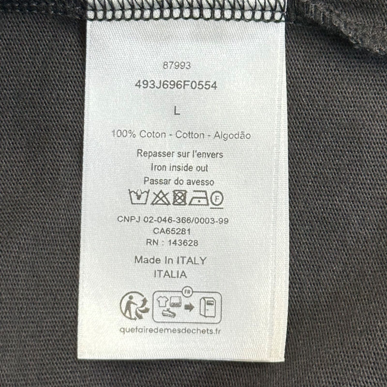Dior ディオール 24AW Handwritten Christian 1947 Tシャツ サイズL 