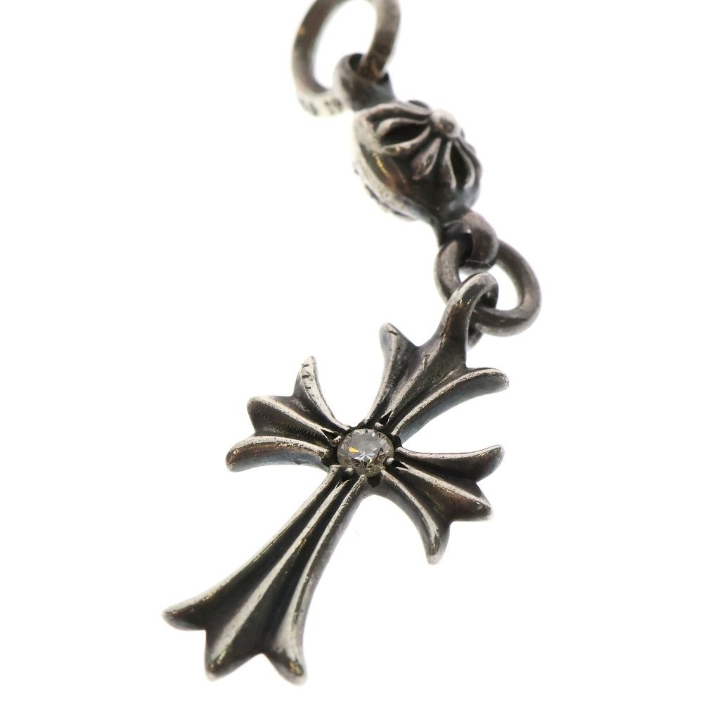 CHROME HEARTS (クロムハーツ) 1B TNY CH CRS 1DIA 1ボール タイニー CHクロス アフター1ダイヤ チャーム ペンダントトップ シルバー その他