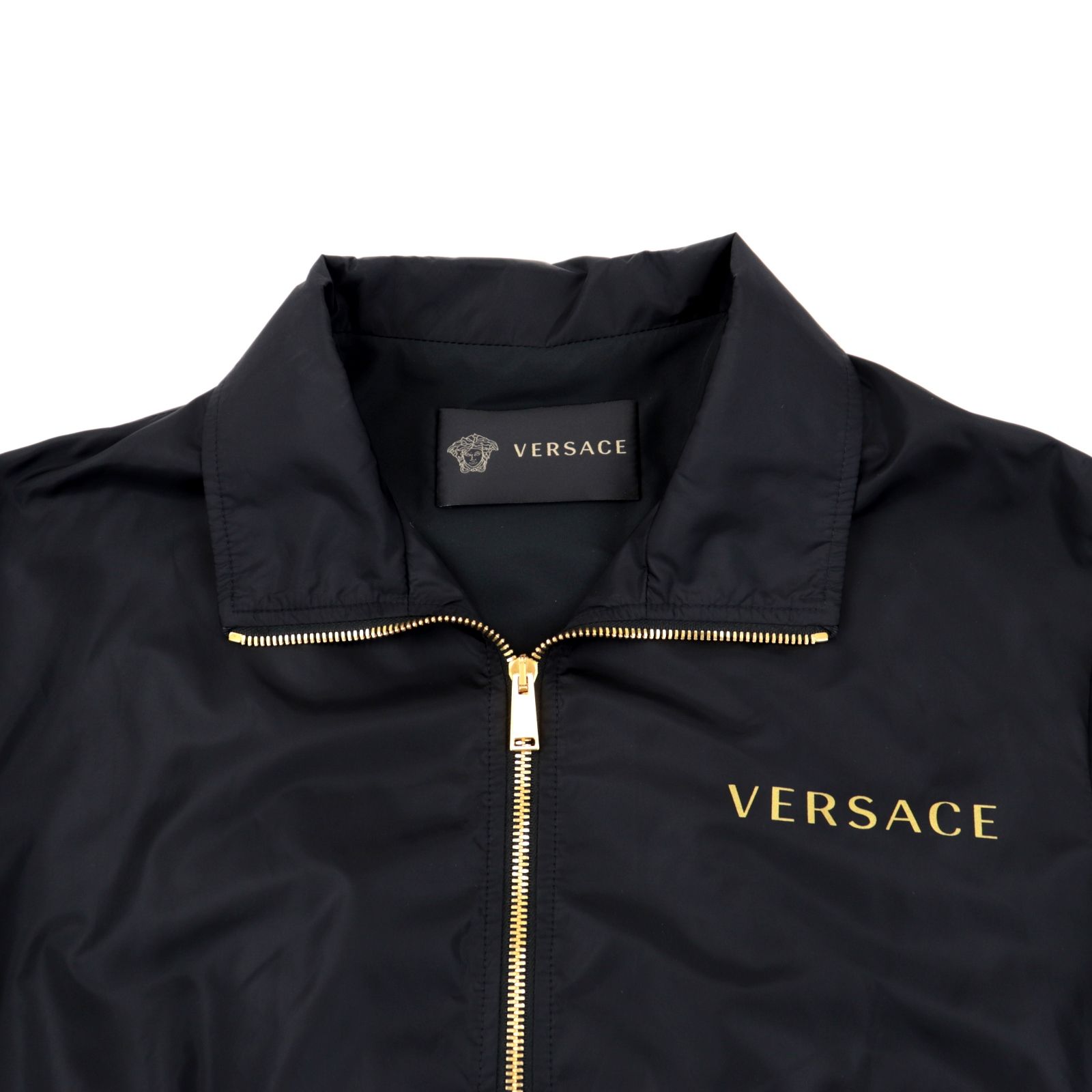 3年保証 即日出荷 VERSACE ヴェルサーチ ジャケット ナイロン ブラック