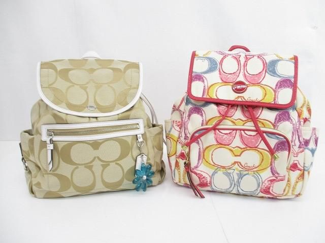 コーチ COACH シグネチャー リュック 2点 F16556 F21962 鞄 レディース