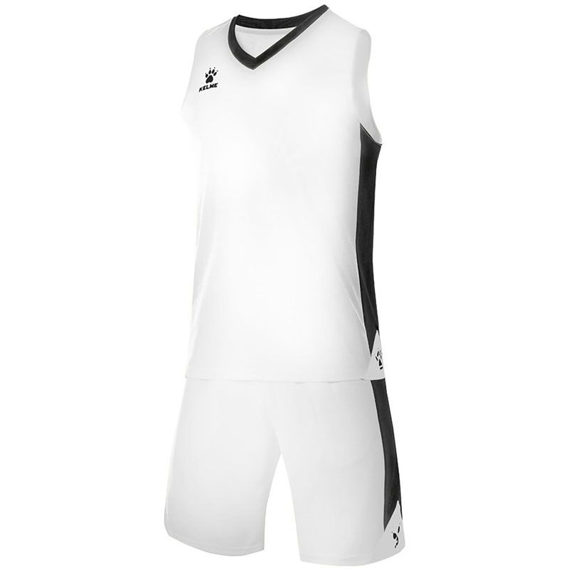 KELME ケレメ サイドパネルゲームスーツ フットサル その他ウェア２スーツ (3801292-100)、ホワイト