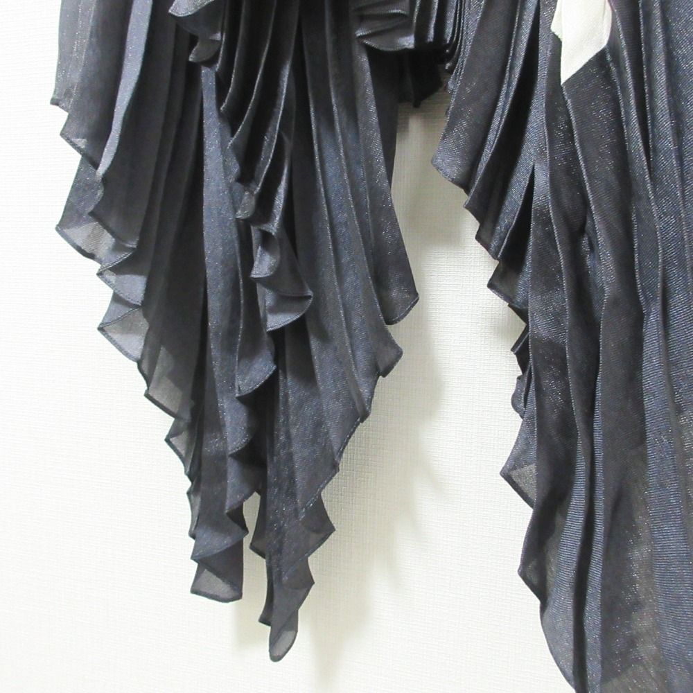 【美品】セリーヌ CELINE フィービー期 希少 プリーツスカート 美品 クリーニング済 CELINE セリーヌ フィービー期 バイカラー シルク