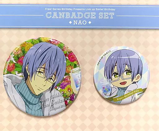 ピンズ・ピンバッジ・缶バッジ yume 中古】バッジ・ピンズ 芹沢尚 Link up Smike! Birthday 缶バッジ