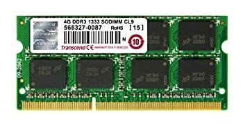 【中古】(非常に良い)Transcend ノートPC用メモリ PC3-10600 DDR3 1333 4GB 1.5V 204pin SO-DIMM JM1333KSN-4G
