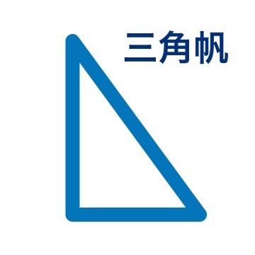 スパンカー 三角帆 受注生産 H1800×W1700