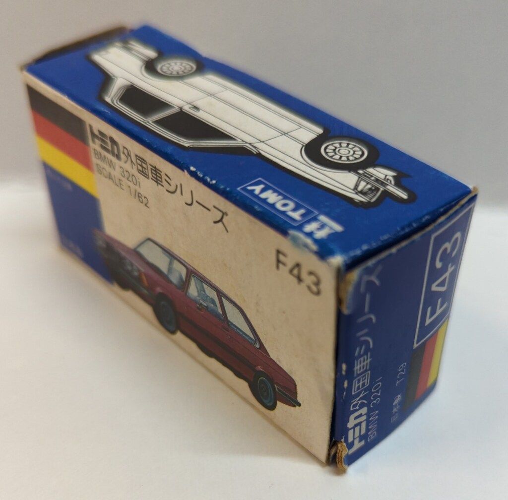 トミカ青箱 F43 BMW320i 日本製 当時物 Yahoo!オークション - トミカ 青箱 F43-2-8 輸出仕様 BMW 320i