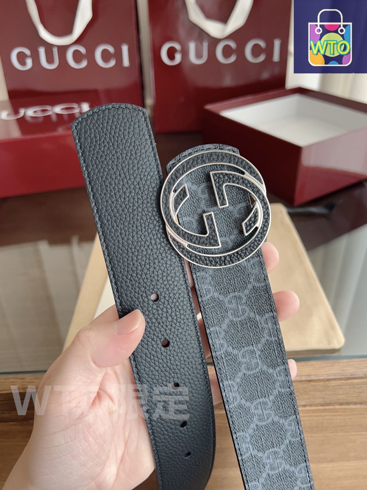 【最終値下げ】GUCCI ベルト ダブルGバックル パール付き ダブルG ワイド ベルト ・ブラック レザー | GUCCI公式