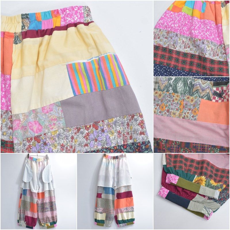 Remake リメイク ハンドメイド テキスタイル パッチワーク キルト  