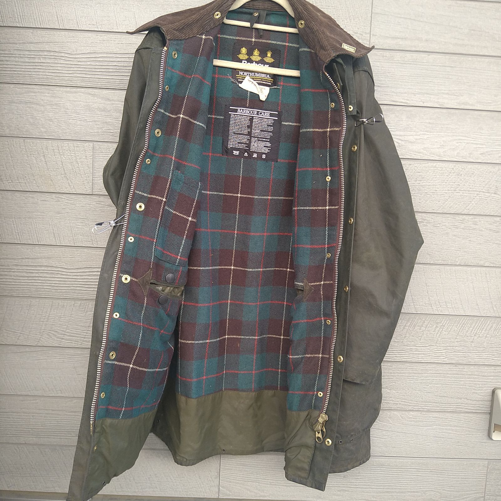 ☆1992年製☆フード付き バブアー Barbour A400 NORTHUNBRIA ノーザン 