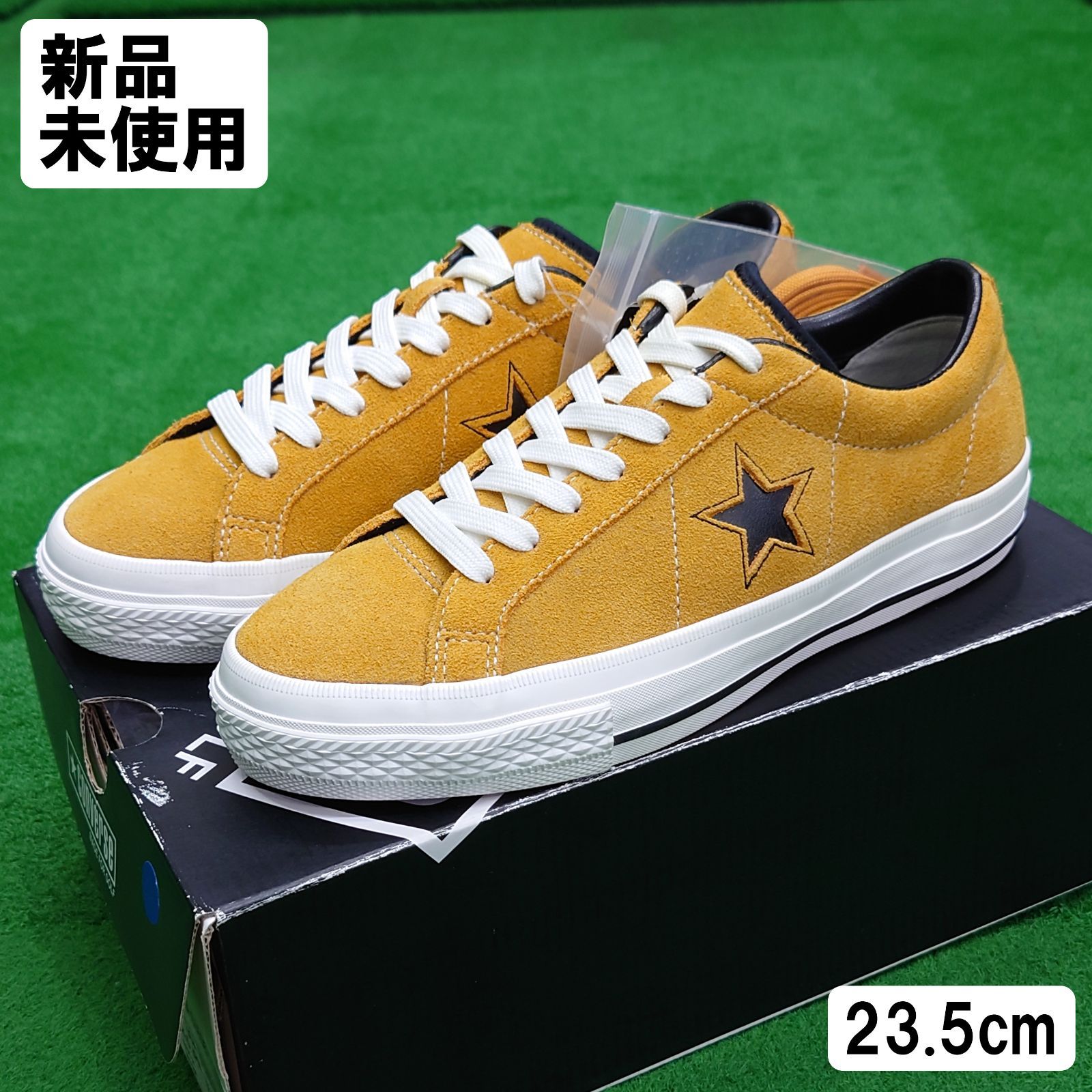 ♥ CONVERSE ONE STAR GF SUEDE コンバース ワンスター GF スエード 23.5cm ゴールド ゴルフシューズ スパイクレス OUTLET品 1点限り