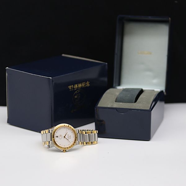 CITIZEN - 西武ライオンズが2002年 優勝記念 citizen製腕時計 保/箱付き 稼働 良品 シチズン 西武ライオンズ優勝記念 QZ