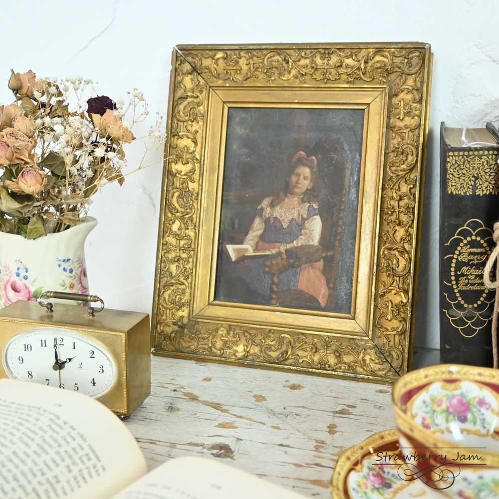 L2310-72 英国アンティーク アート フレーム 額縁 油絵 イギリス