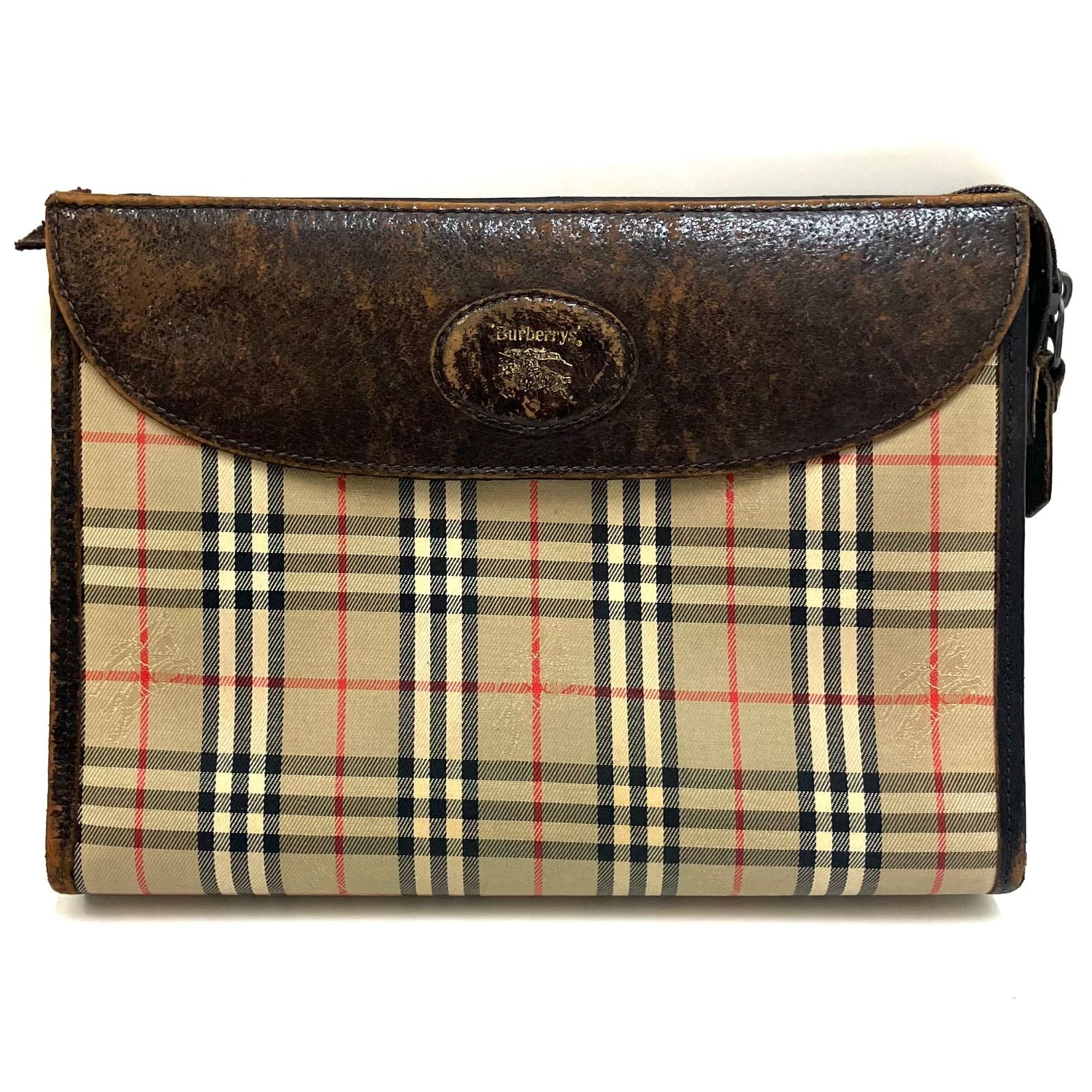 ◆美品◆ バーバリーズ Burberrys ガーメントケース 鞄 ノバチェック Burberrys*バーバリーズ ノバチェック クラッチバッグ セカンド
