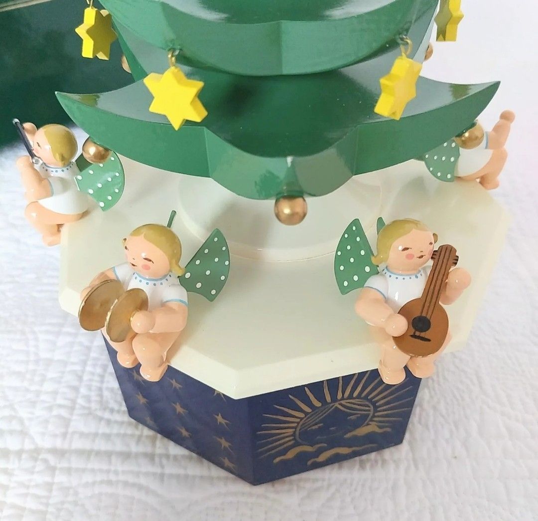 * ♪天使とクリスマスツリー * ♪ 品 定価275000円 スイス製オルゴール ヴェント-キューン Wendt＆Kuhn Wendt-Kühn イレブンドット ドイツ製