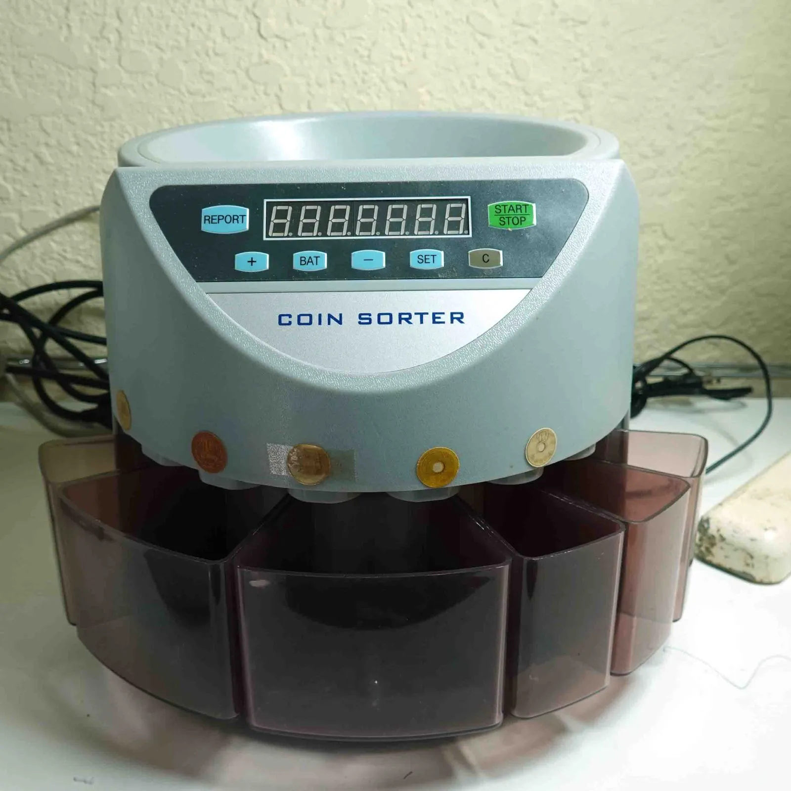 送料込★ELECTRONIC COIN SORTER自動カウンター 楽天市場】コインカウンター 自動 硬貨 計数機 電動 高速 コイン