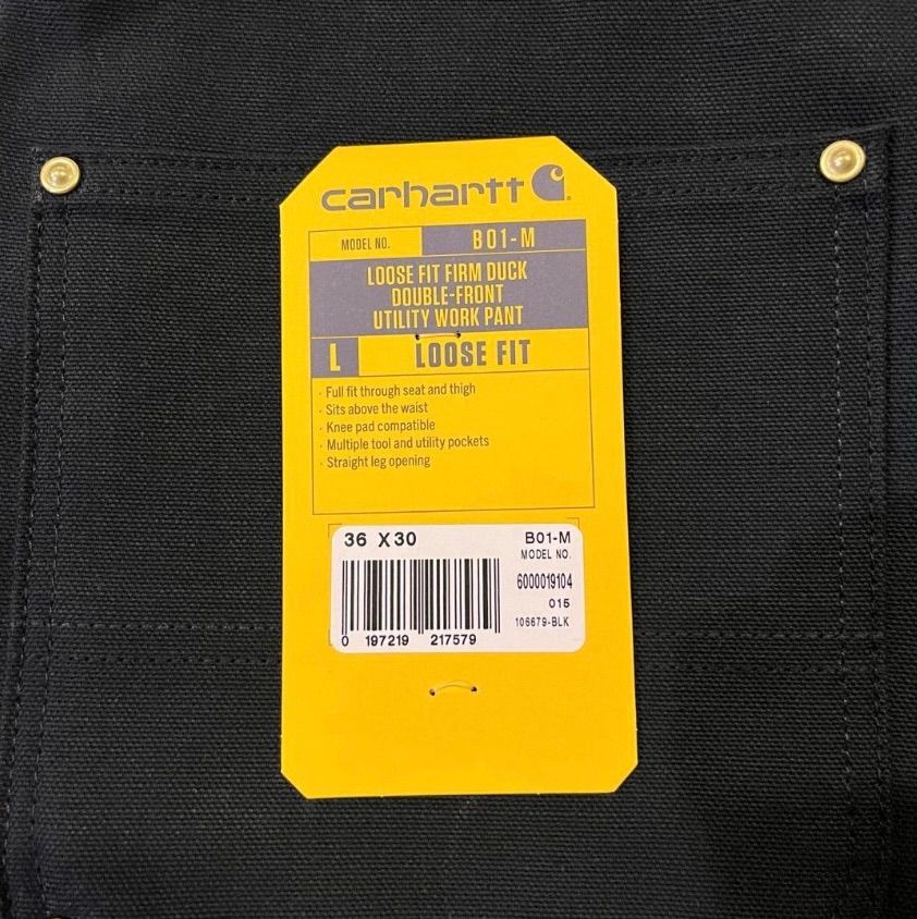 新品未使用 carhartt ダブルニー ダックパンツ ワイド baggy 極太