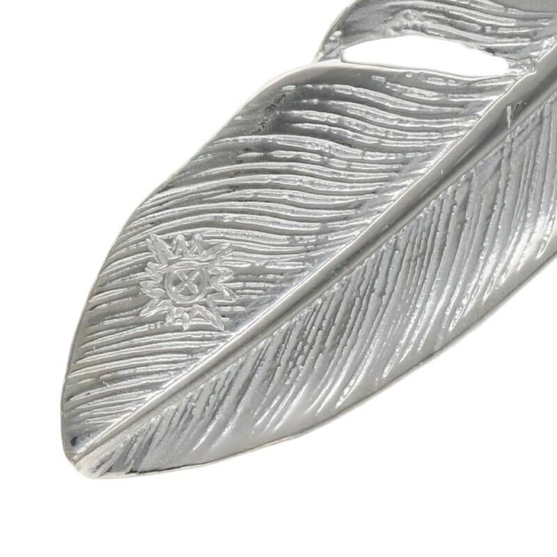 レッドマン メタル付き大フェザー左向き ネックレストップ メンズ 大