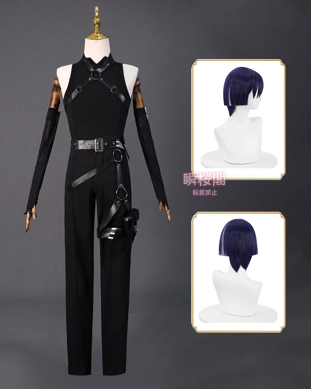 ♥ 散兵 コスプレ ウィッグ付き 原神 国崩 放浪者 スカラマシュ 黒主 神父 ボディガード コスプレ衣装 フルセット コスチューム 大 ハロウィン CS0923BJ IMPECCABLEHEALTHCARESERVICES_COM