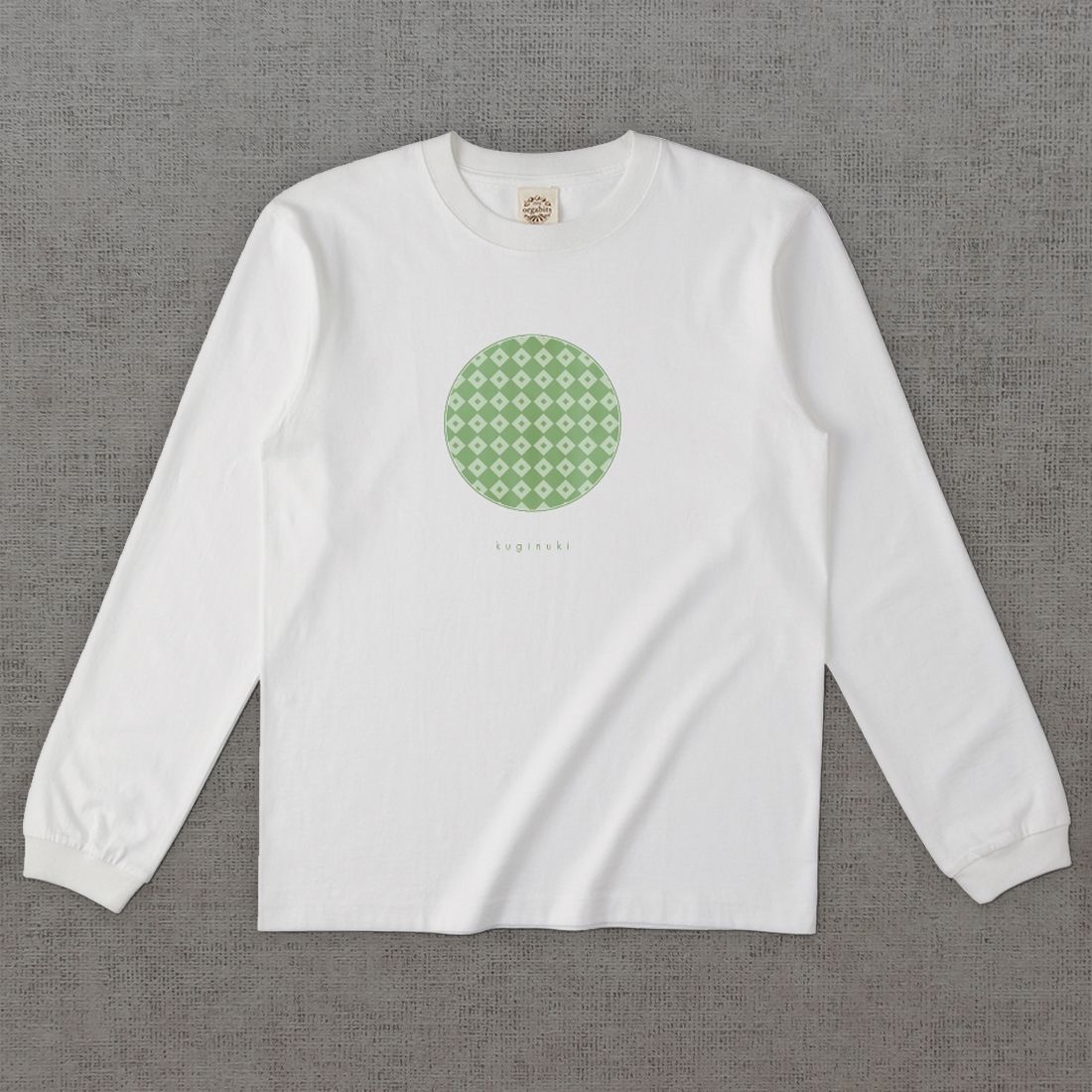 和柄長袖Tシャツ　釘抜 -彩・円-［長袖］