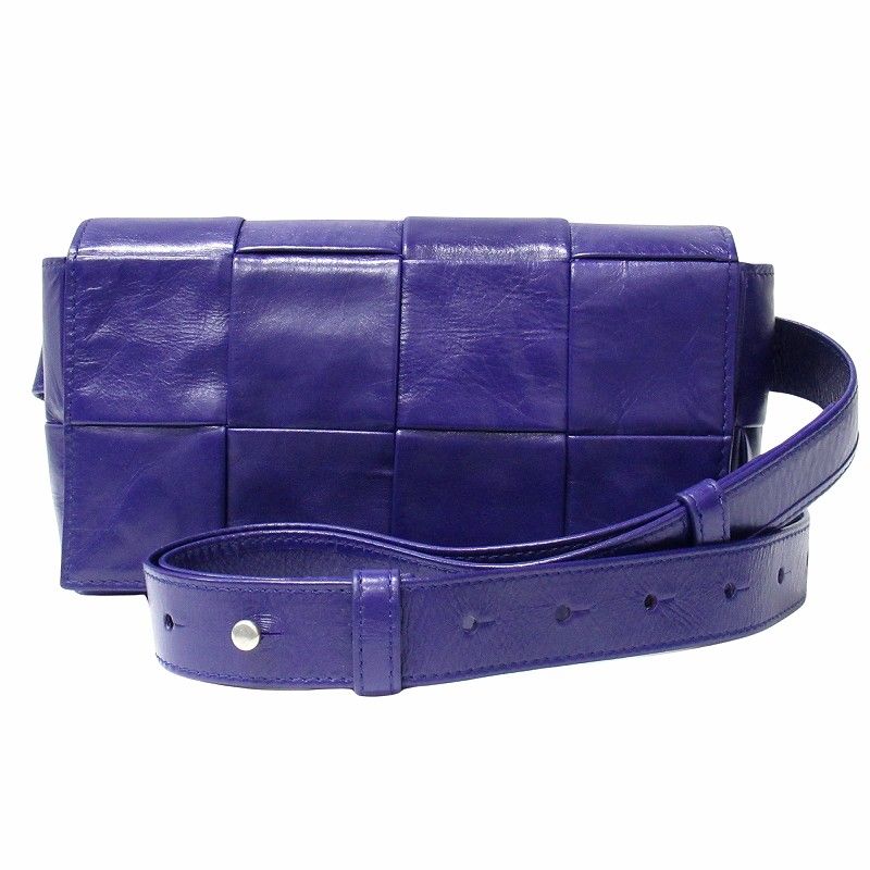 美品2 美品 ボッテガヴェネタ BOTTEGA VENETA カーフレザー カセット ベルト