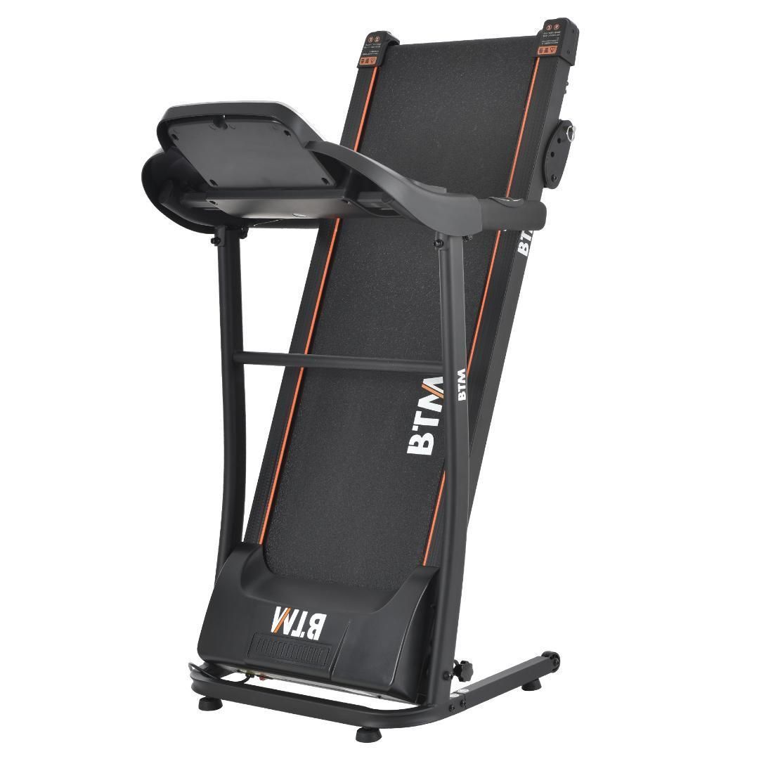 電動ランニングマシン ルームランナー MAX12km/h BTM マット付き 