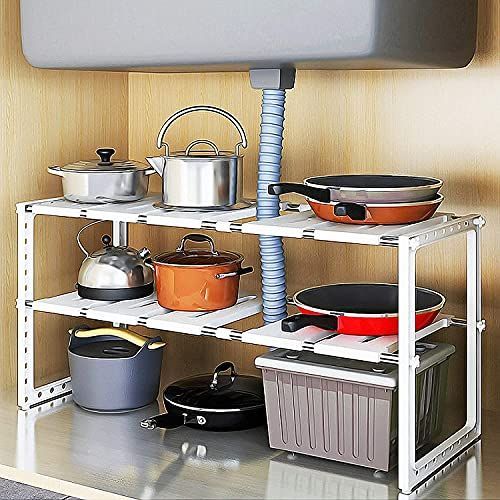 即発送可能 新品 未使用 新品 キッチンシンク下フリーラック 伸縮タイプ カテゴリ キッチンシンク下収納 棚 ラック Lavacanegra Com Mx Lavacanegra Com Mx