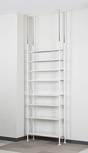 突っ張りラック78 8段 菊屋(KK) 突っ張りラック78 8段 TP-5405 1個（直送品） - アスクル