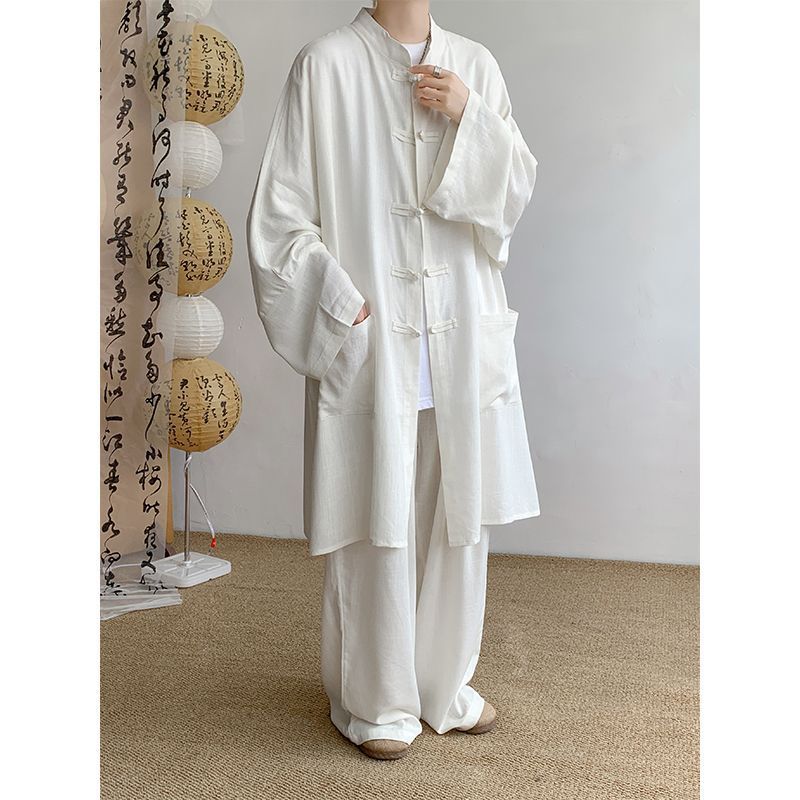 上下セット メンズ 長袖 セットアップ 薄手 トップス 日焼け止め ロングパンツ パンツ シンプル カジュアル ゆったり 夏服 ルームウェア 部屋着 メンズファッション