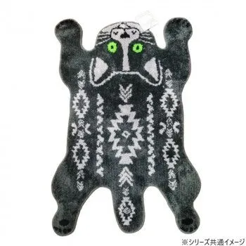 動物　ラグ アニマルラグマット ネコ 60×90cm GY・グレー 5594 【公式通販】