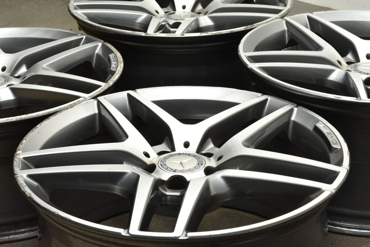 ベンツ W222 Sクラス AMGライン 純正 19in 8.5J 9.5J 38 PCD112 品番 A2224010000 A2224010100 ノーマル戻し スタッドレス用に