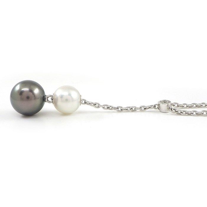 ミキモト MIKIMOTO ネックレス スウィング ドロップ Yシェイプ パール  