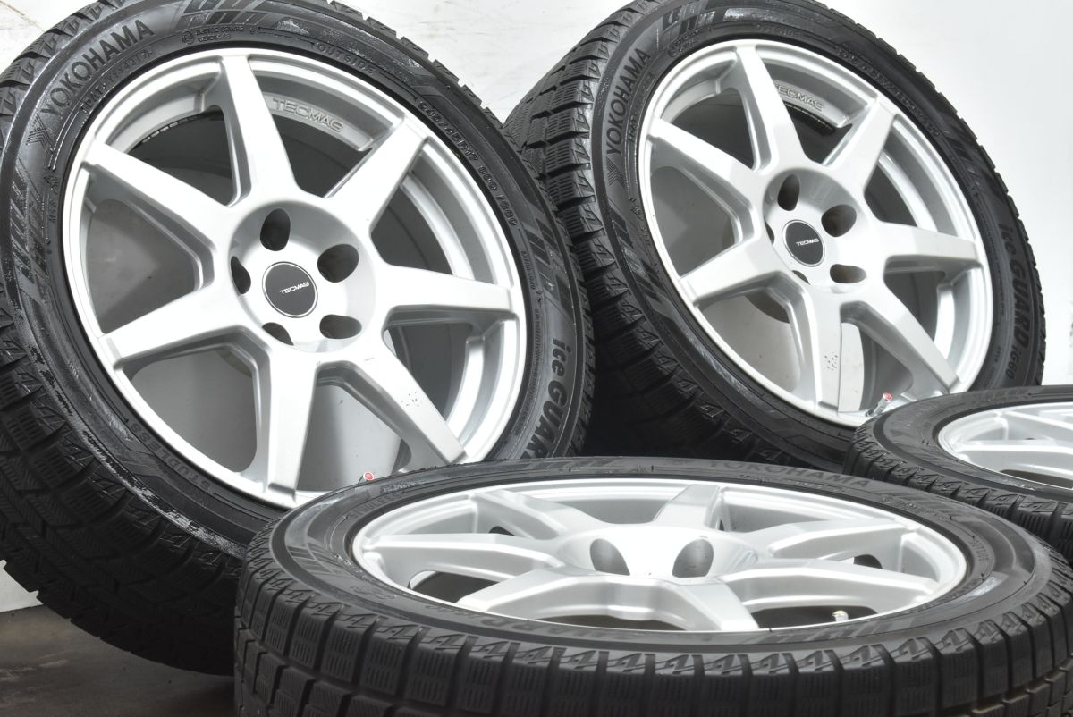 大 TECMAG Type207R 17in 7.5J 27 PCD112 ヨコハマ アイスガード iG60 245 45R17 アウディ A5 A6 ベンツ C218 CLS