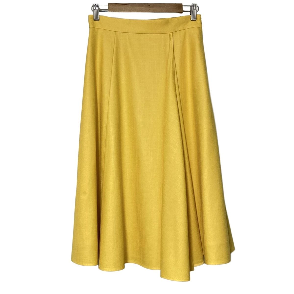 FOXEY NEW YORK フォクシーニューヨーク ロングスカート サイズ40 M レディース - 43470 イエロー